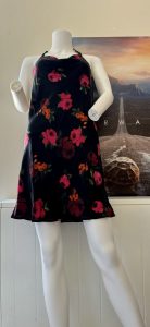 Black Floral Sleeveless Dress