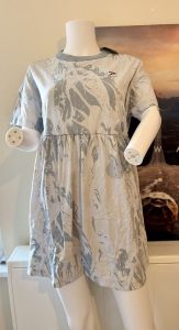Grey Patterned Shift Dress