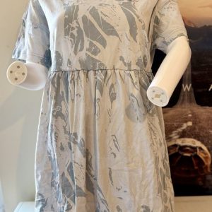 Grey Patterned Shift Dress