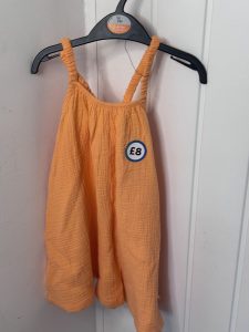 Orange Kids Romper
