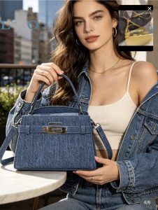 Blue Denim Mini Handbag