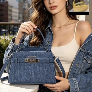 Blue Denim Mini Handbag
